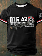 Herren Mg42 bedrucktes Kurzarm-T-Shirt